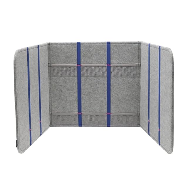Panneau séparateur de bureau gris IKEA ÖVNING avec compartiments
