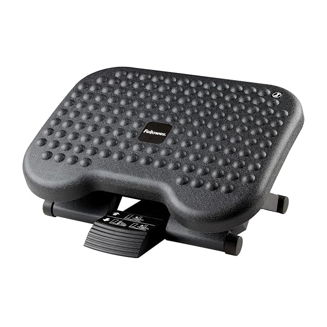 Repose-pieds inclinable Fellowes avec surface massante