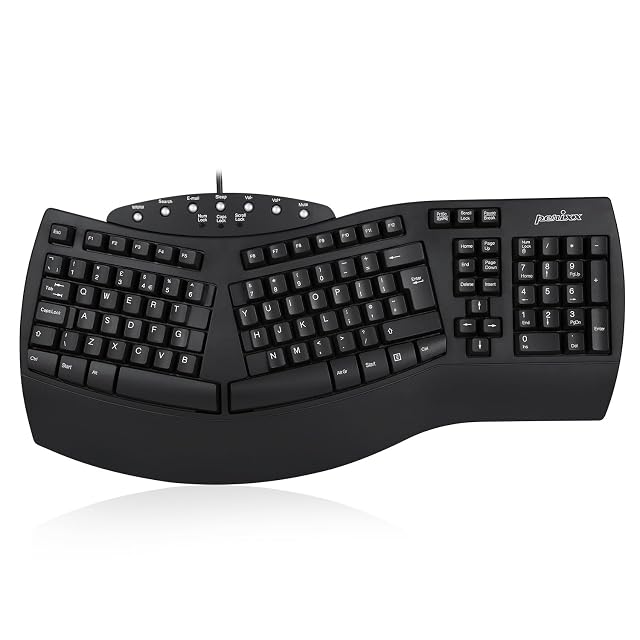 Clavier ergonomique scindé filaire Perixx PERIBOARD-512